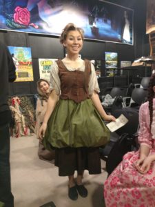 Sumalee's Cinderella Transformation dress backstage, Cinderella in California